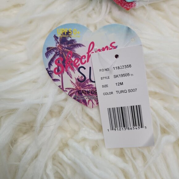 Skechers flamingo print 2pc rashguard swimsuit 12 months NEW - Picture 8 of 8